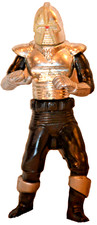 Battlestar Galactica Cylon Centurion ActionFigure 1978 Vint Mattel Silver Chrome