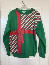 Maternity Holiday Green S Sweatshirt Gift Gag Pregnancy Announcement