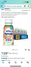 PediaSure Peptide 1.5 Cal Formula ,8oz Bottle 2 Packs of 24 bottles (48 bottles)