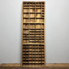 Vintage Wooden Printers Tray - Rustic Wooden Salvage - Wall Decor - #40