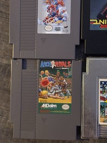 Nintendo NES Games Lot - 6 Games - Blades Of Steel, Top Gun, Arch Rivals -Tested