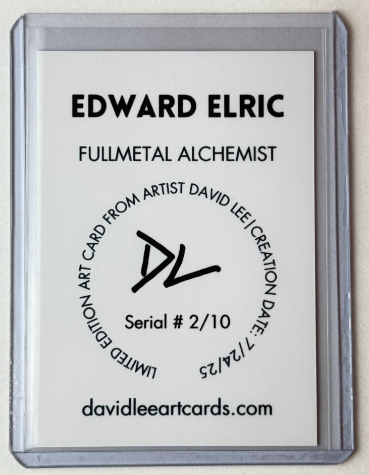 Edward Elric Limited Artist Signed 