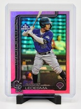 2025 Topps Pro Debut Bairon Ledesma #PD-192 Fuchsia Foil /199 Rockies