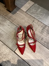 Karen Millen Red Patent Strappy uk 6 Shoes brand New