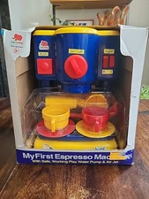 Euro Play "My First Espresso Machine" Vintage 1997 Toy New In Box European Retro