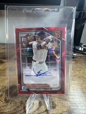 2024 Bowman Draft Chrome Prospect Autographs James Tibbs III #CPA-JT Red Lava /5