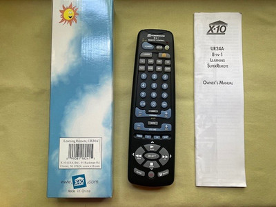 NEW X-10 Powerhouse 8 in 1 Remote Control Learning Super Remote UR24A
