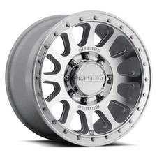 18x9 Method MR709 Machined Wheels 2857018 AT Tires 8x180 Chevy Silverado HD 2500