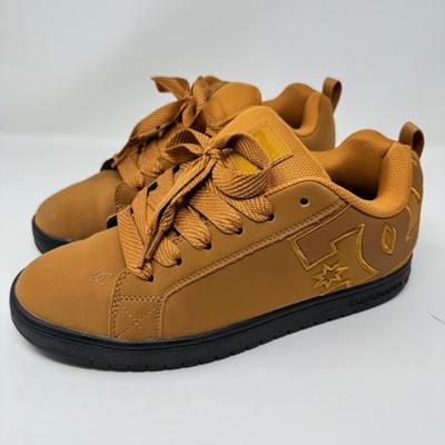 DC Shoes Court Graffik - Size US 11 - Mens Skate Sneakers in Wheat Yellow