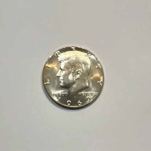 1969 Kennedy Half Dollar 50C 40% Silver Uncirculated Coin