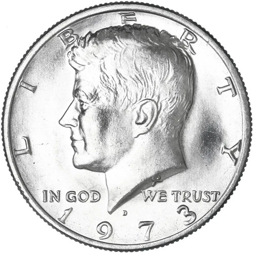 1973 D Kennedy Half Dollar Uncirculated from Mint Set