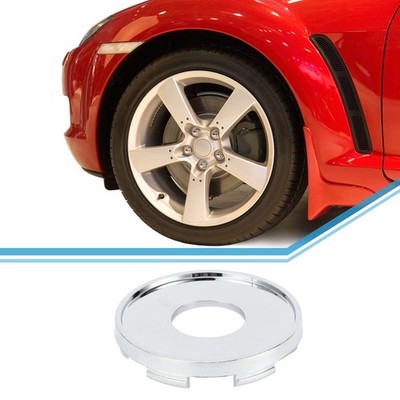 Universal Wheel Center Hub Cap Durable 63mm 2.48'' Outside Dia Chrome Silver Tone