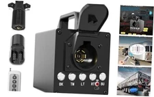 Portable Trailer Light Tester Box with 12V 10Ah Battery, Wireless Remote 