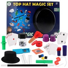 Top Hat Magic Set with 65 Props Simple Magic For Kids  Beginners Age 6 and Up
