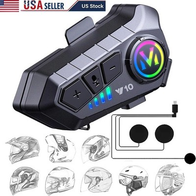 Motorcycle Bluetooth Headset Speaker Skiing Earphone Waterproof Bluetooth Helmet