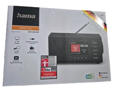 Hama DR1000DE Digitalradio - Schwarz