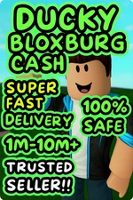 bloxburg cash 1M | Fast Delivery | 100% safe no exploits used |  Will Do Main