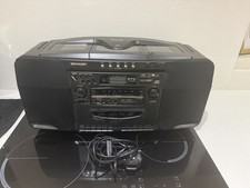 Vintage SHARP WQ-CH800 Boombox 5 CD Changer Ghetto Blaster Rare