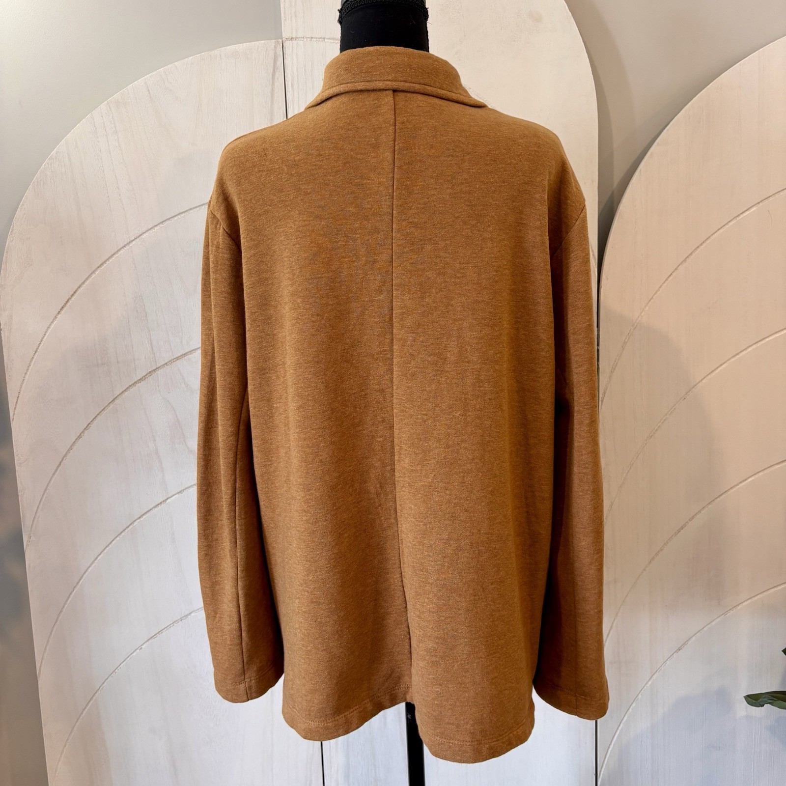 Universal Thread Heather Brown Knit Cardigan Butt… - image 4