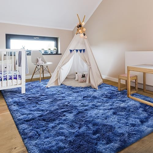 6x9 Large Area Rugs for Living Room, Super Soft Fluffy Modern Bedroom Rug, - Bild 4 von 6