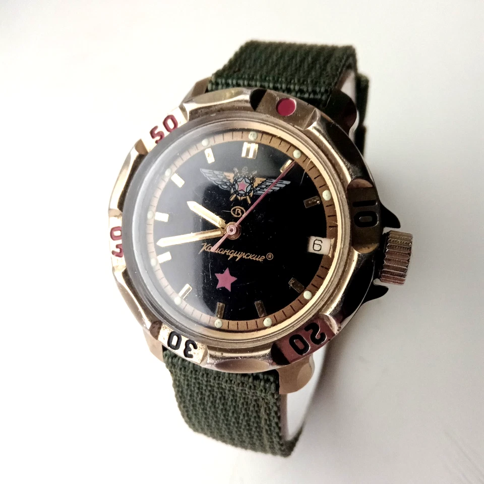 Командирские часы Восток винтажные наручные часы СССР редкая советская услуга - Изображение 4 из 4