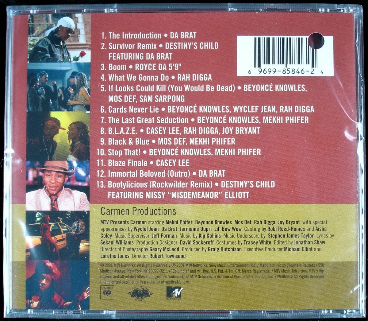 MTV'S HIP HOPERA: CARMEN 2001 CD COMPILATION BEYONCE, DA
