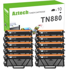 10PACK TN880 High Yield Toner Compatible With Brother HL-L6200DW MFCL6700DW