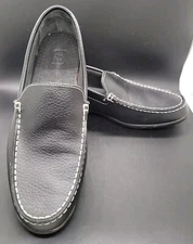 FootJoy Club Casual Black Leather Slip On Moc Shoes Driving Loafer Golf Sz 8 M