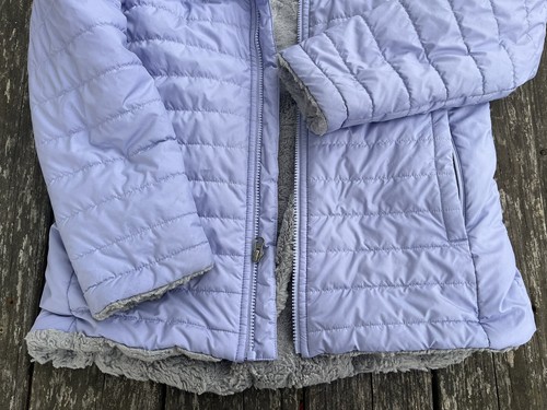 The North Face ~ Girls Light Purple Fleece Lined Coat ~ FLAW ~ Size XL or 18 - Picture 5 of 12