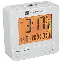 Ambient Weather Rc-8300-white Atomic Travel Compact Alarm Clock With Auto Ambient Weather Rc-8300-white Atomic Travel Compact Alarm Clock With Auto