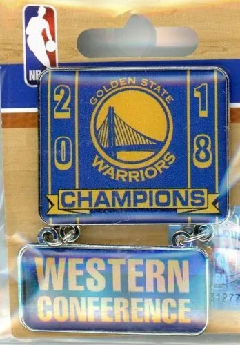 Golden State Warriors 5-Time NBA Champions Pin