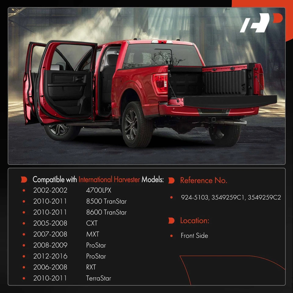 Bisagra de puerta delantera para International Harvester 4700LPX 2002 ProStar 8500 TranStar Foto 2 de 4