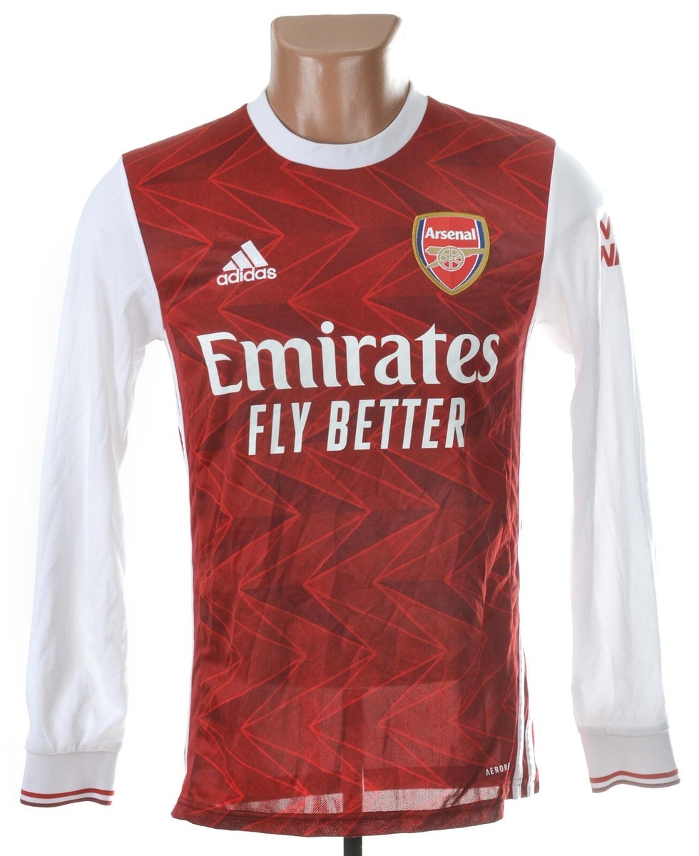 ARSENAL LONDON 2020/2021 HOME FOOTBALL SHIRT XS LONG SLEEVE