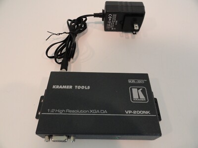 Kramer VP-200NK 1:2 High Res XGA DA Computer Video Distribution Amplifier w/PSU
