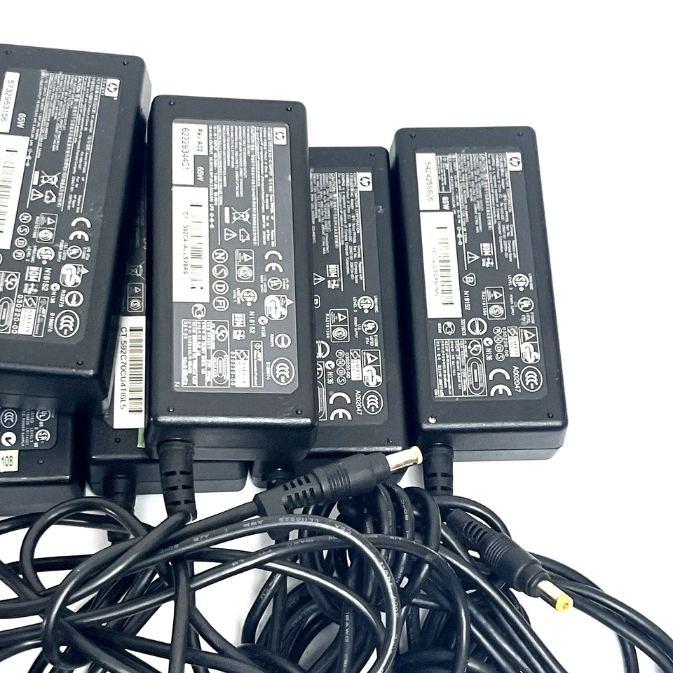 Lote de 8 - Cargador de CA genuino OEM HP 18.5V 3.5A 65W para HP/Compaq DC359A Foto 3 de 4