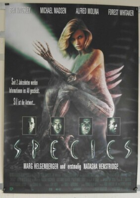 K134 Kinoplakat 84x120 cm - SPECIES - Ben Kingsley / Natasha Henstridge GEROLLT