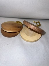 Wooden Castanet Percussion Instrument Hand Finger Castanets Party Favors Toys