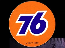UNION 76 - Original Vintage Racing Decal/Sticker - 2 inch size - NASCAR NHRA