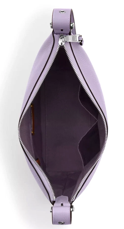 ?Borsa a tracolla tracolla Coach Val Duffle C2818 pelle lilla viola ciottoli nuova con etichetta