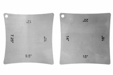 Guitar Radius Gauges for measuring fingerboard and nut/saddle radius.  Set of 2.