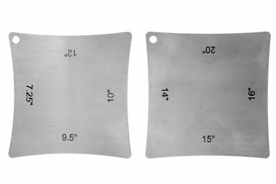Guitar Radius Gauges for measuring fingerboard and nut/saddle radius.  Set of 2.