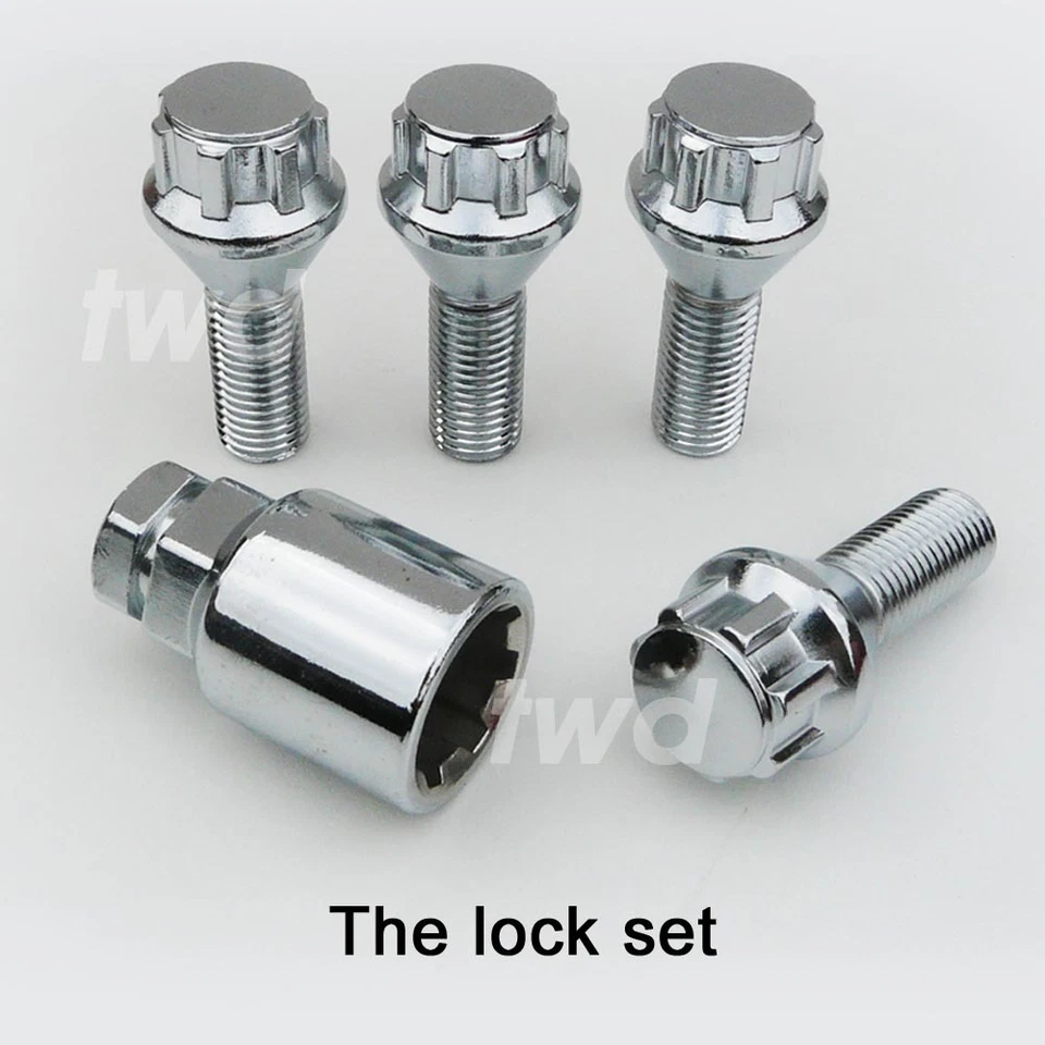 20 x ALLOY WHEEL BOLTS & LOCKS FOR VAUXHALLS (M12x1.5) GTC STUD LUG NUTS a[H4b] - Image 4 of 4