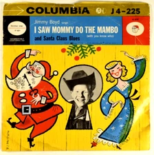 Jimmy Boyd - Columbia 45 w/ PS - I Saw Mommy Do The Mambo / Santa Claus Blues T2