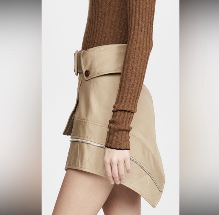 EUC Alexander Wang Deconstructed Trench Skirt 0 $695 | eBay