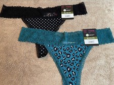 NoBo, No Boundaries , Women  s Size XL 15/17 , Lot of 2, Thong Panties.  NEW