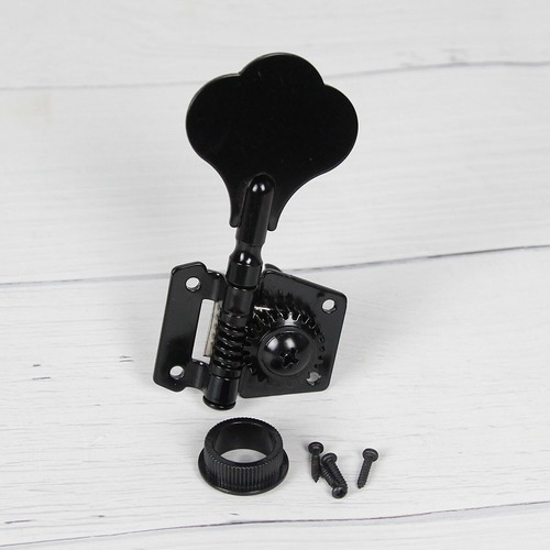 Cabezal de máquina de afinación abierto negro 1R vintage para bajo diestra - Imagen 5 de 7