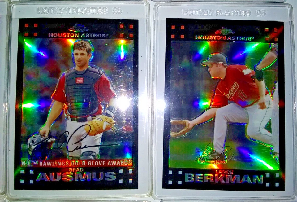 1999-'12 TOPPS BOWMAN MLB REFRACTOR LOT OF 16:SN#D MCGWIRE RAMIREZ GIAMBI & MORE - Image 3 of 4