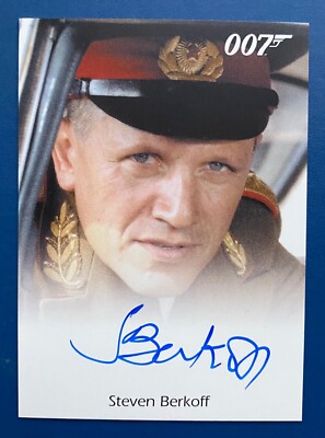 JAMES BOND 50TH ANNIVERSARY SERIES 2 - AUTOGRAPH STEVEN BERKOFF as General Orlov