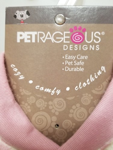 Petrageous Dog Puppy Winter Pajamas Pink White Snowflake Heart Tree Deer LARGE - Picture 7 of 10