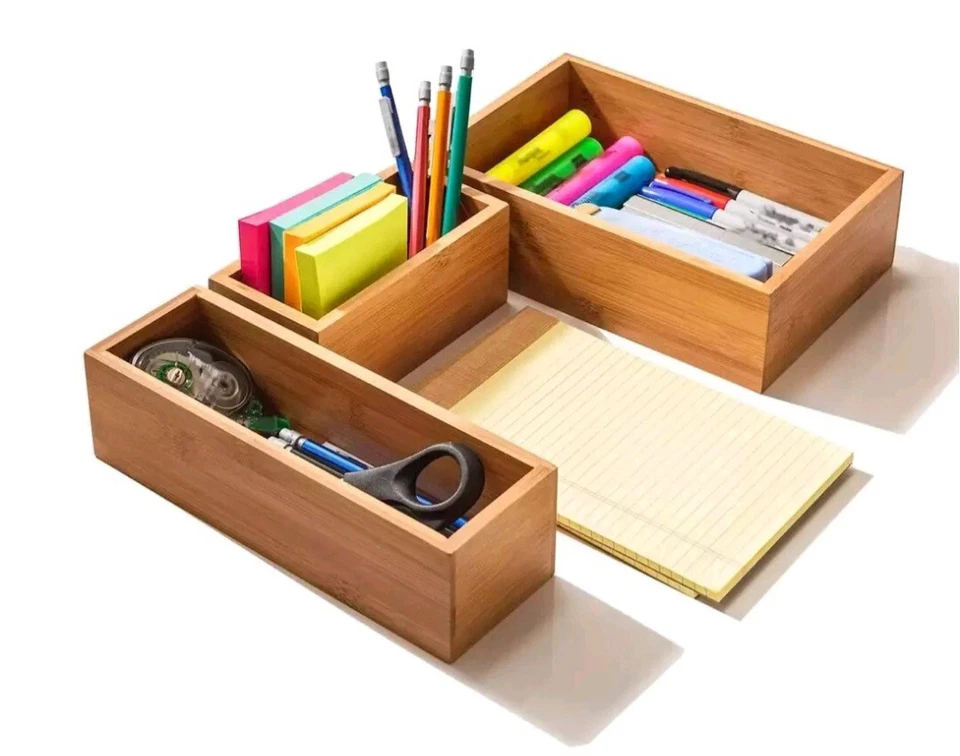 Seville Classics 10-Piece Bamboo Box Set - Image 2 of 4